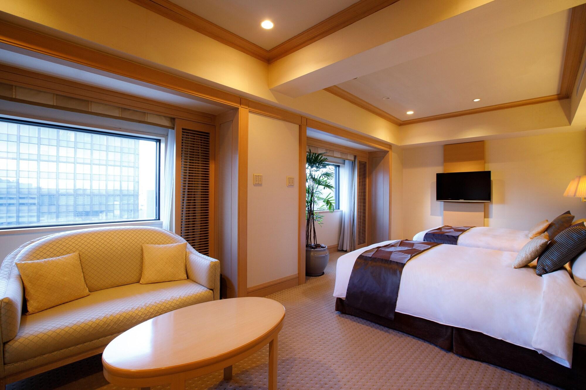 Hotel New Otani Hakata Fukuoka  Exterior foto A room at the hotel